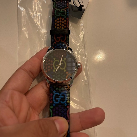GUCCI Psychedelic G-Timeless Watch 38mm Unisex - Picture 3 of 14